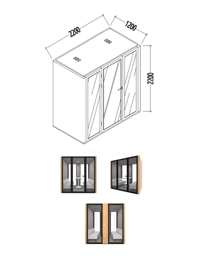 TelePOD Duo-M(1200) - Phonebooth