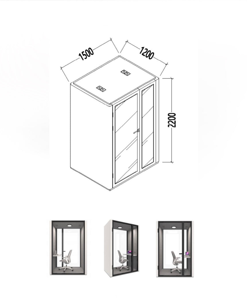 TelePOD Duo-L(1500) - Phonebooth