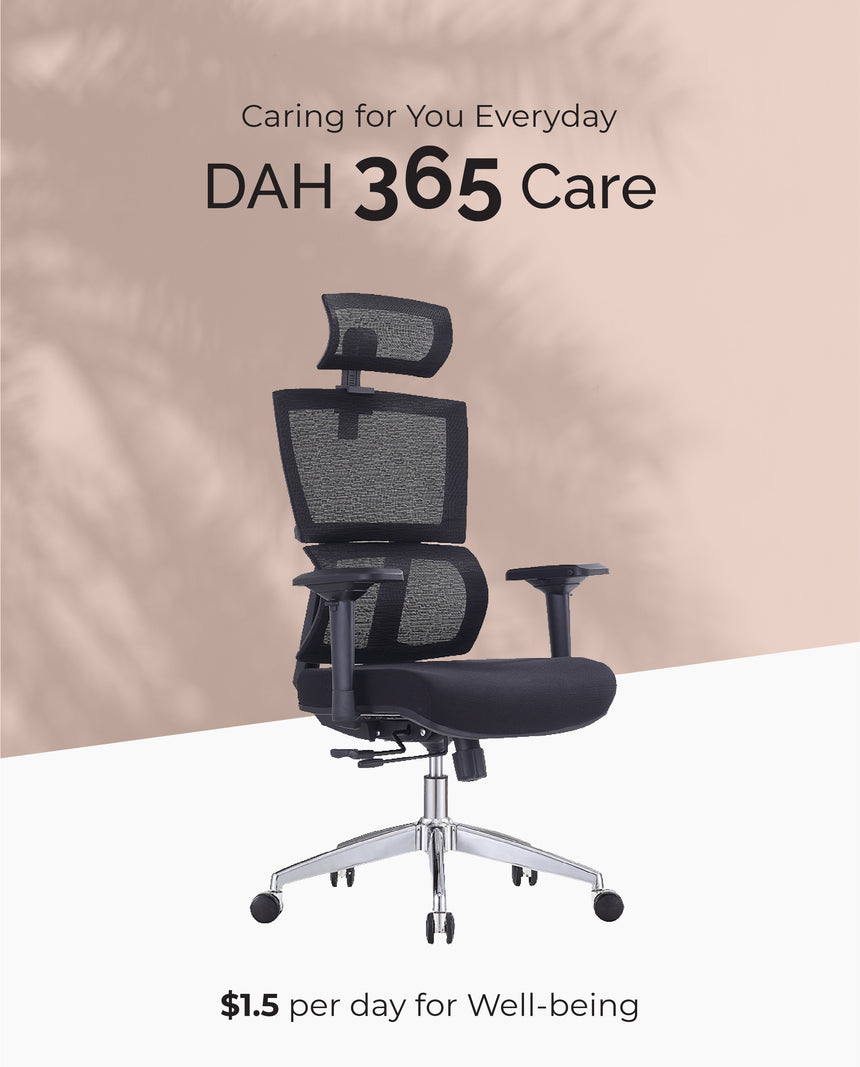 (DAH 365 Care) BRAVO - Mid/High Back Mesh Office Chair