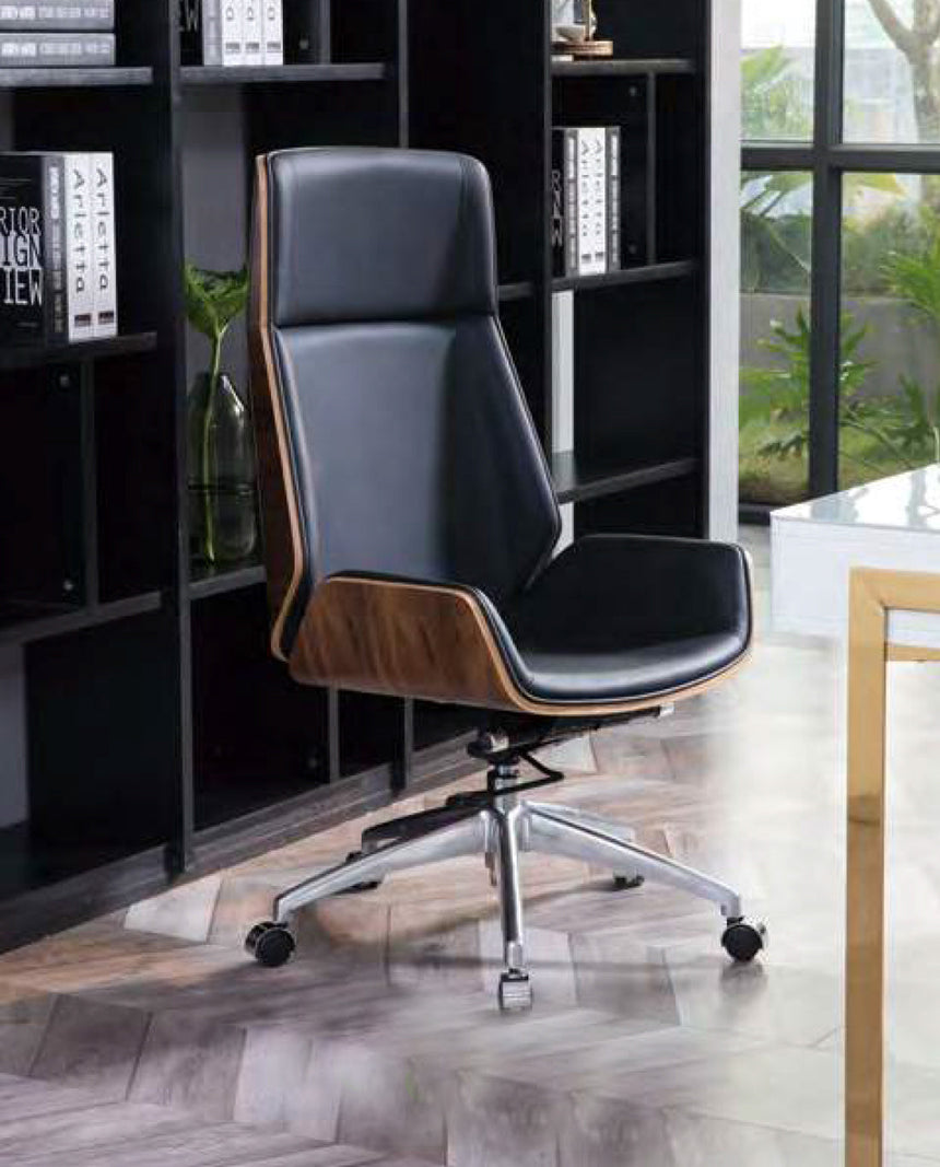 BEAM HB - High Back Leather Meeting Chair