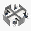NATRO Cross Work Desk