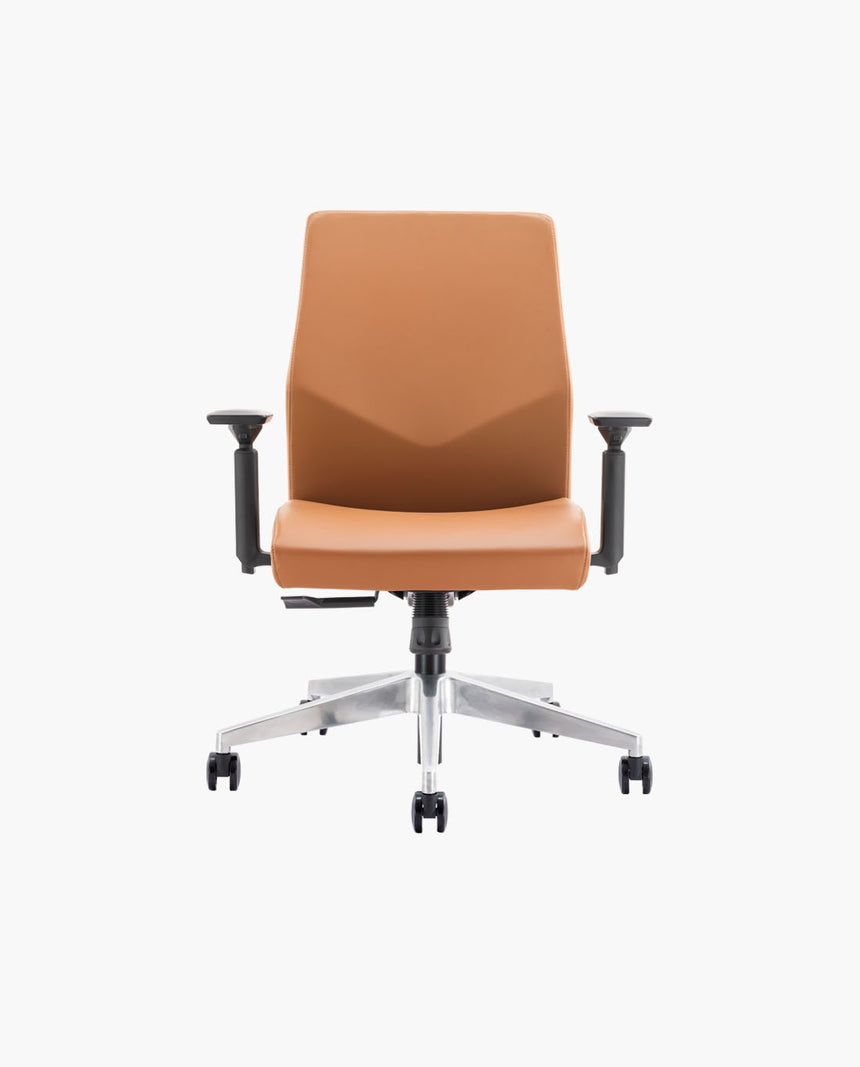 BRETT - High/Mid Back Leather Office Chair