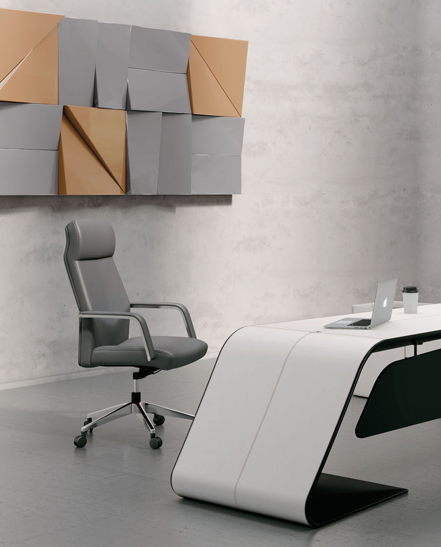 BRETT - High/Mid Back Leather Office Chair