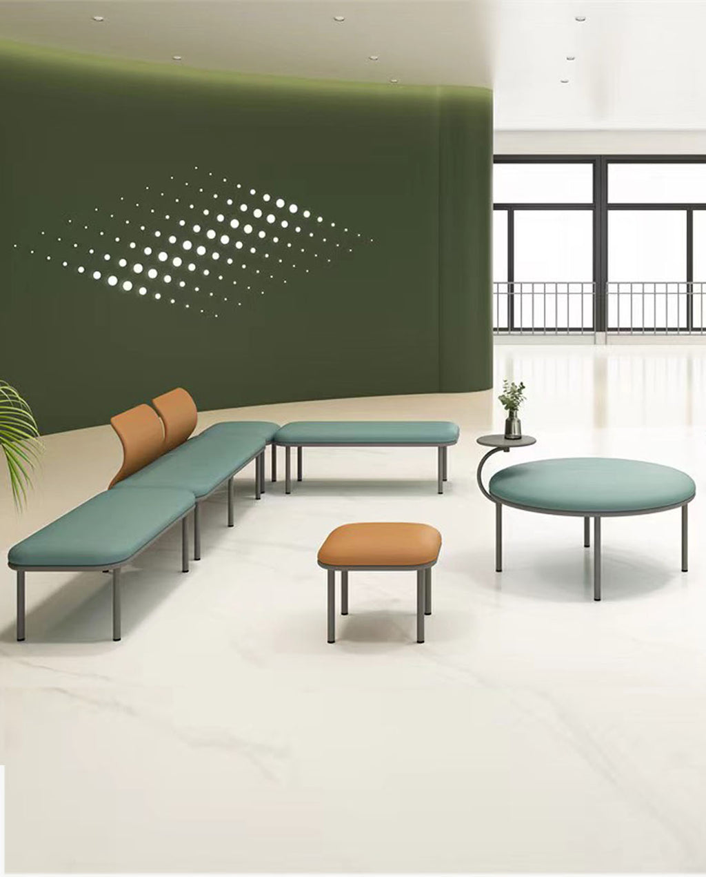 YABA - PU Bench - D'Arte Haus | Singapore Office Furniture