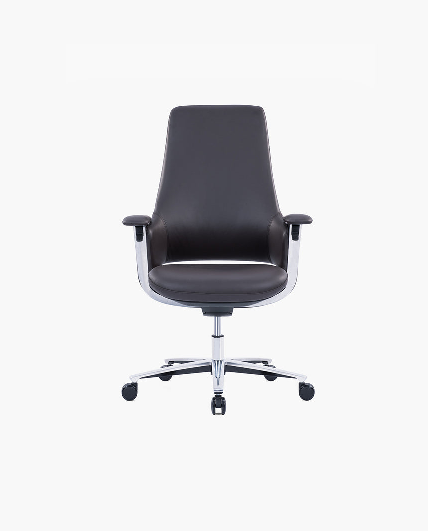 BEAM HB - High Back Leather Meeting Chair